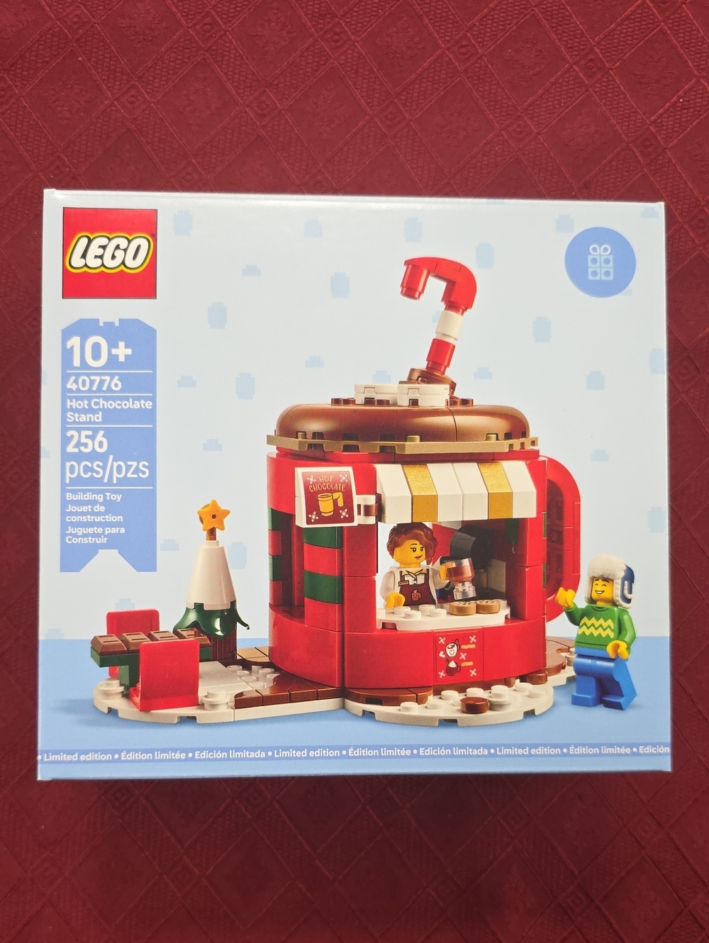 LEGO Hot Chocolate Stand Playset - Red, Brown, White, Green, Yellow